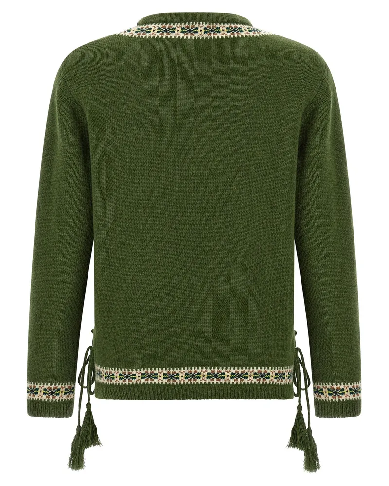 BODE Moritz Sweater — Green Green