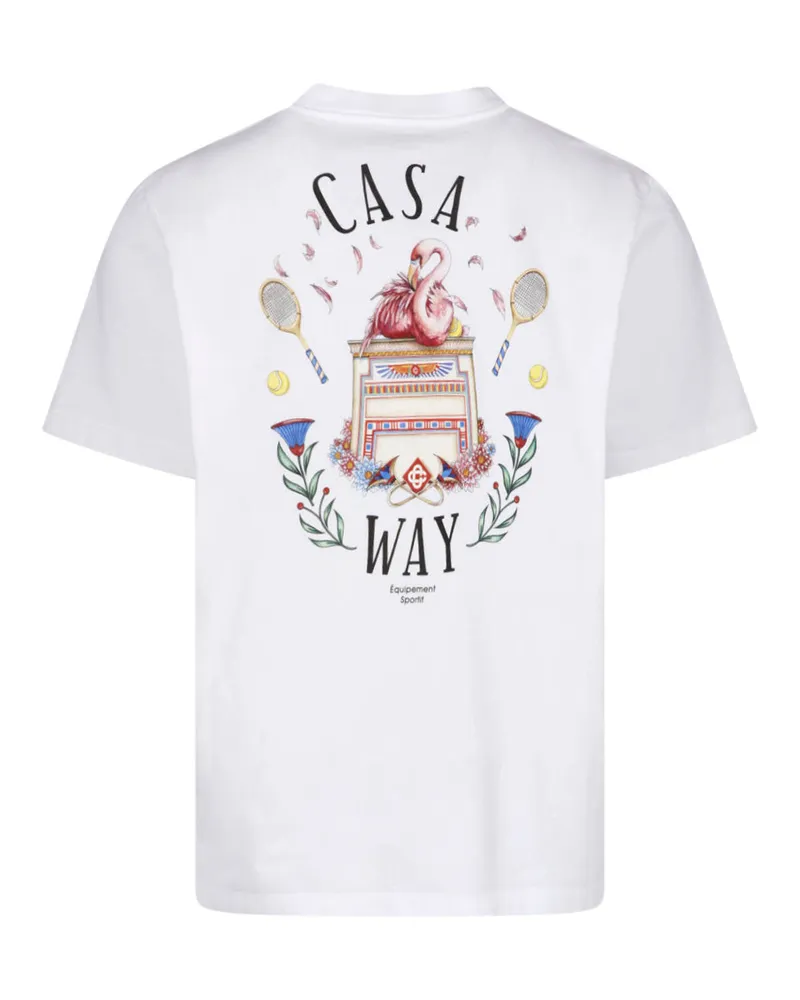 Casablanca Paris Men's T-Shirts And Polos White Organic Cotton White