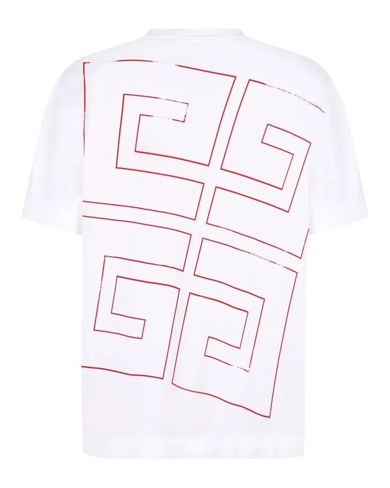 Givenchy Men's Logo Cotton T-Shirt White T-Shirts And Polos White