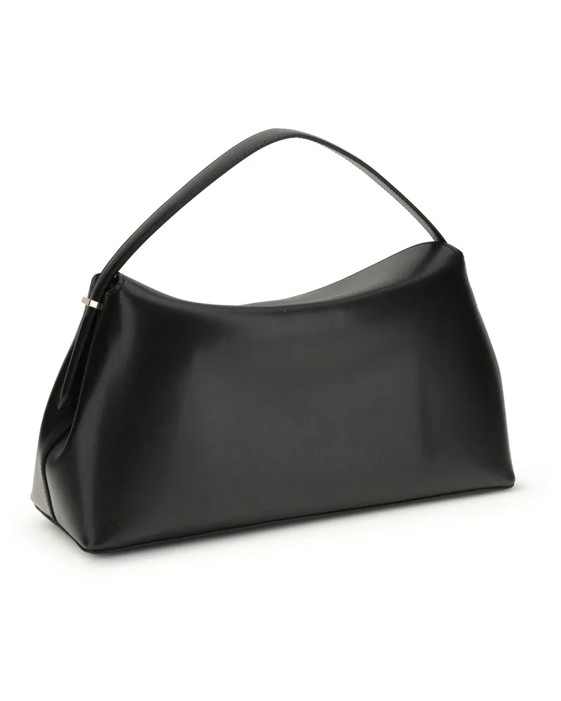Totême Women's Shoulder Bag T-Lock Black Calf Leather Black