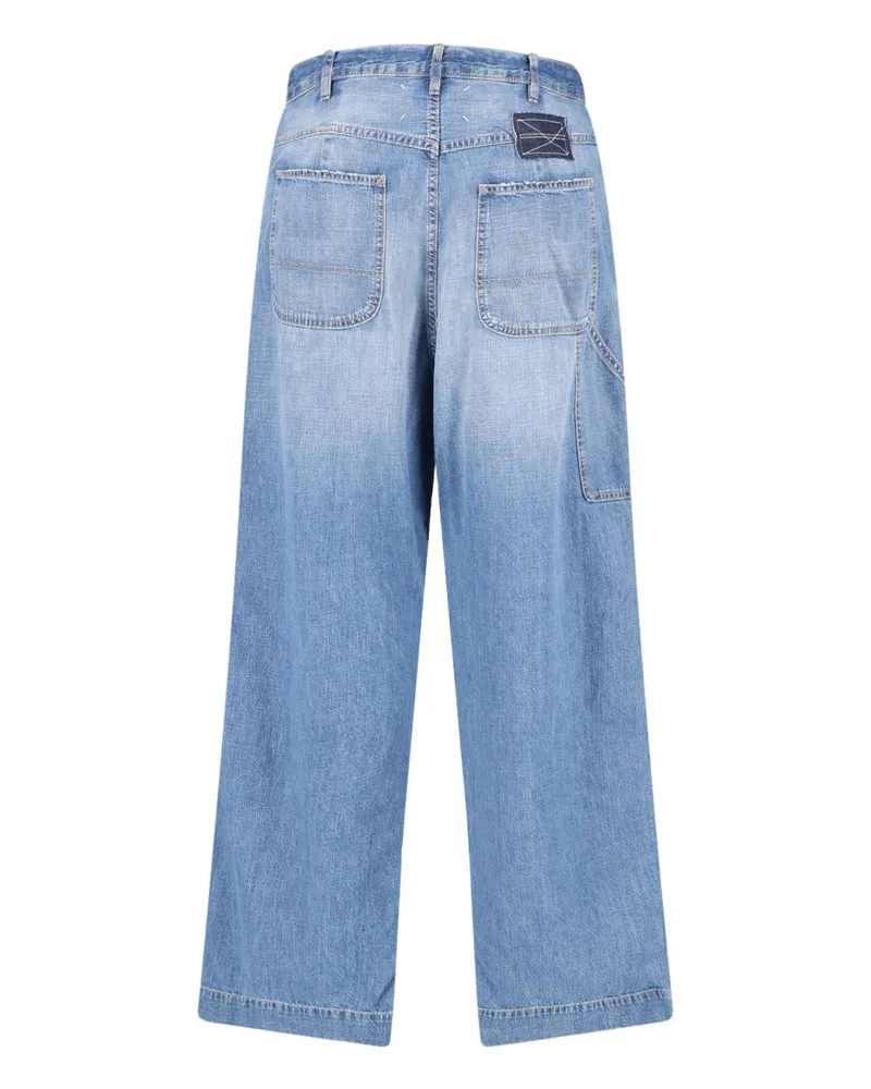Maison Margiela Men's Jeans Blue Cotton Blue