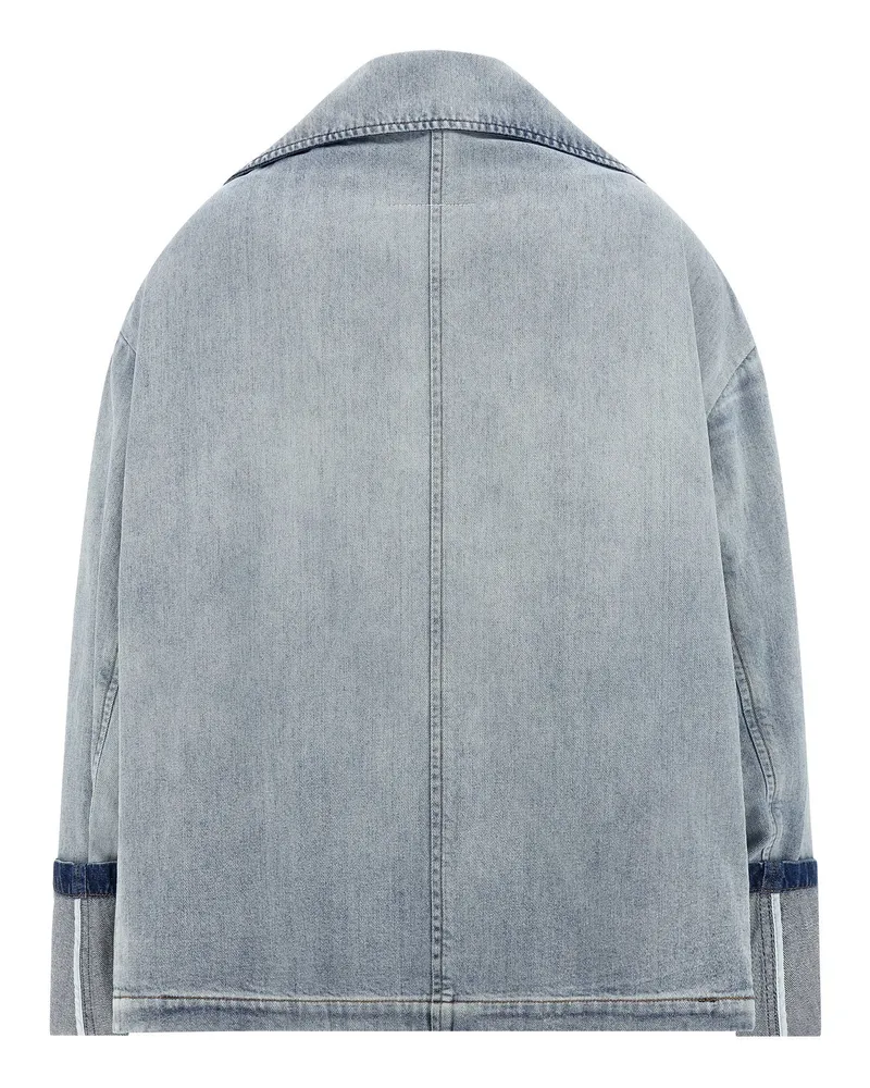 Maison Margiela Double-Breasted Denim Jacket — Light Blue Light