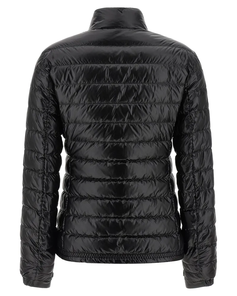 Moncler Women's Black Polyamide Full-Length Jacket Clothing Black