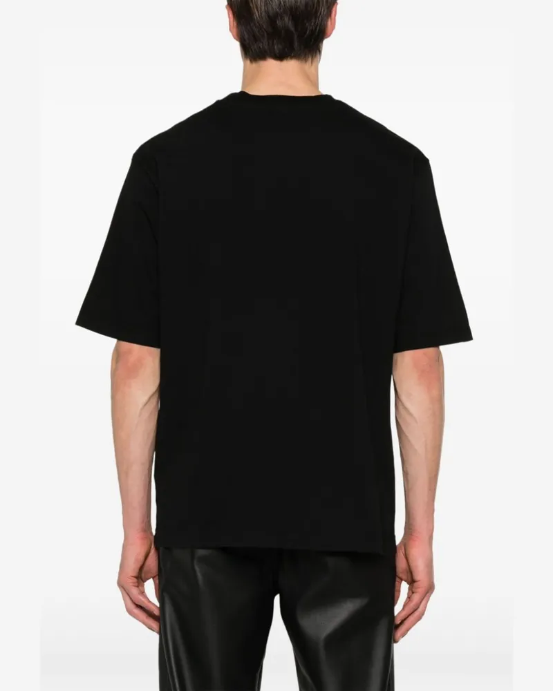 Dsquared2 Logo-Printed Cotton T-Shirt — Black Black