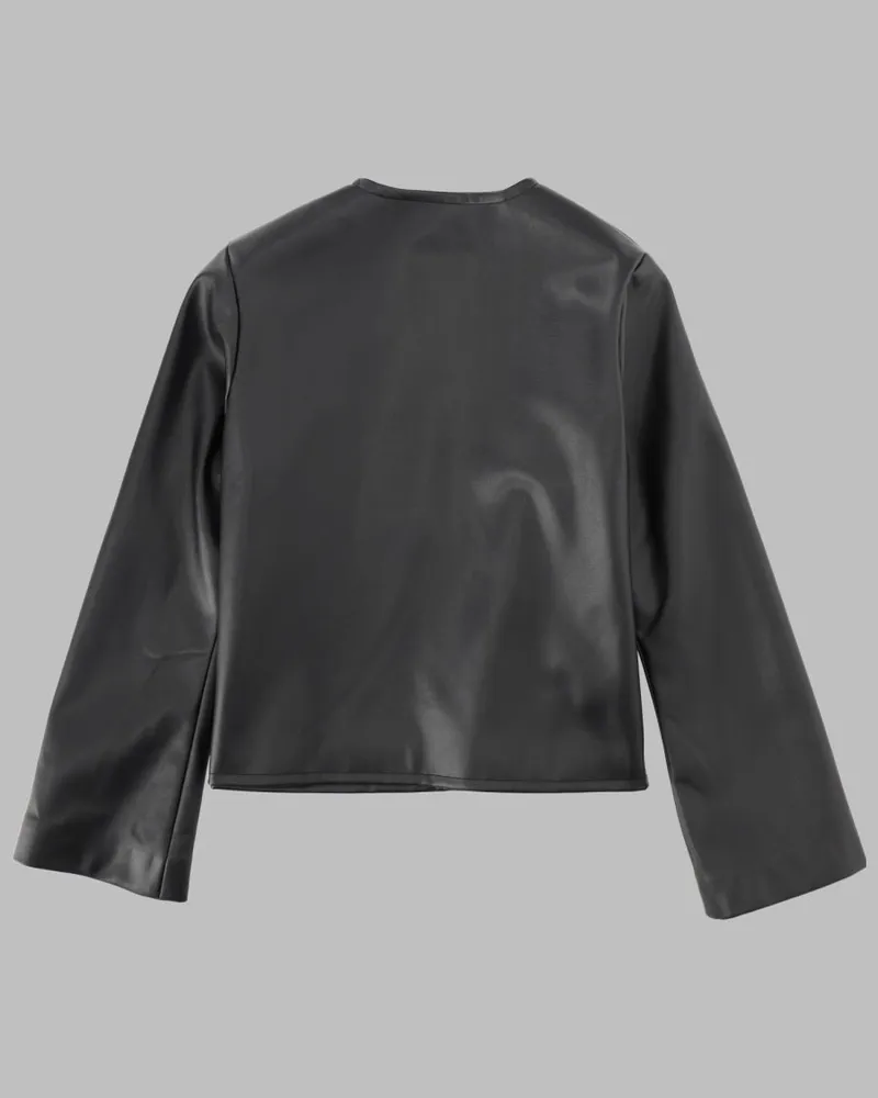 Marni Coated Fabric Jacket — Black Black