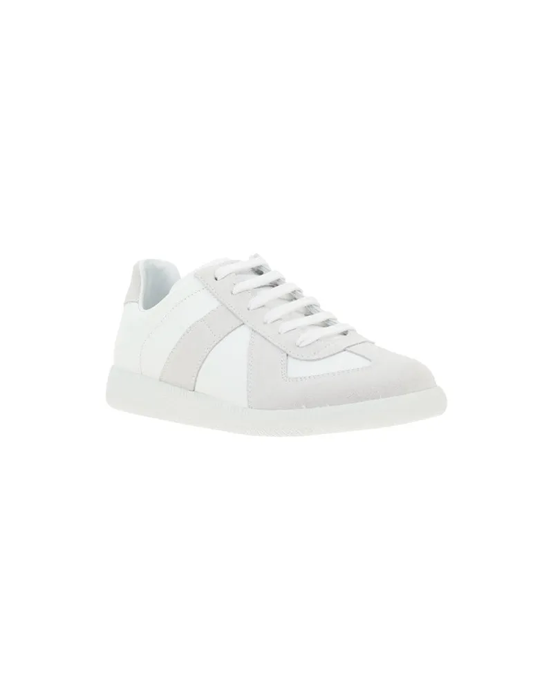 Maison Margiela Men's Leather Sneakers 101 White