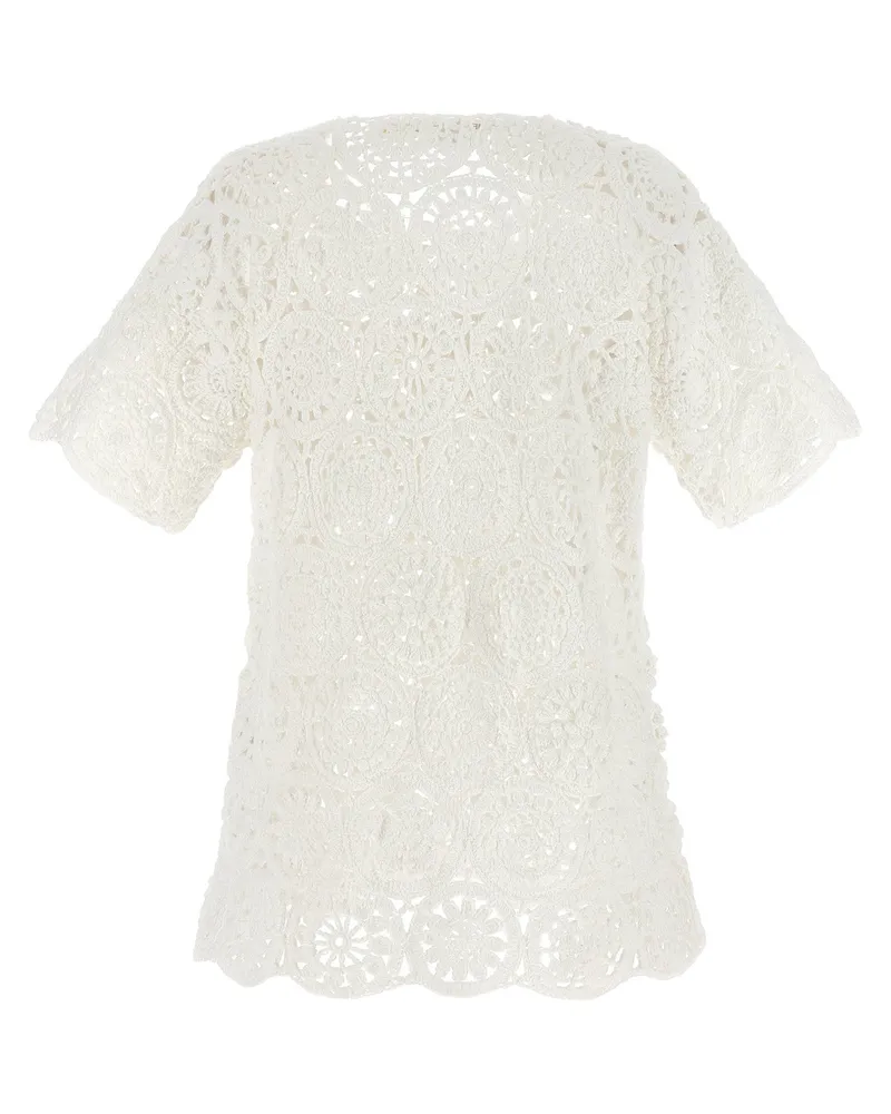 Comme des Garçons Macramé T-shirt — White White