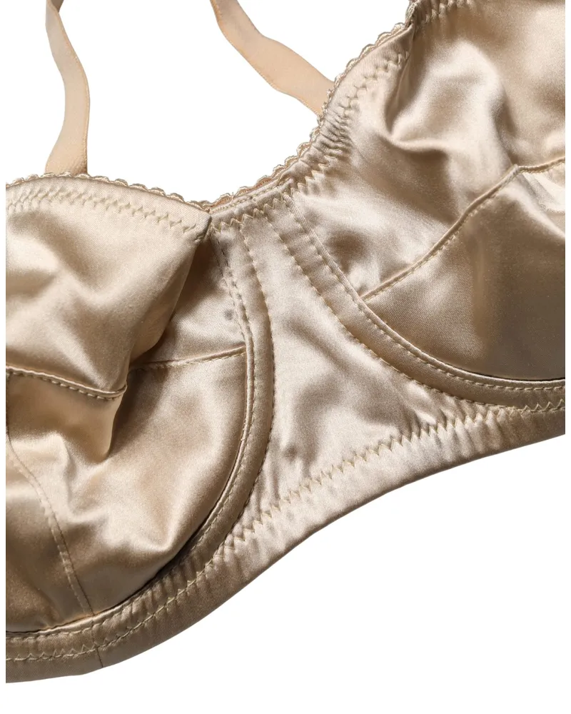 Dolce & Gabbana Semi-Pad Underwire Balconette Bra — Beige Beige