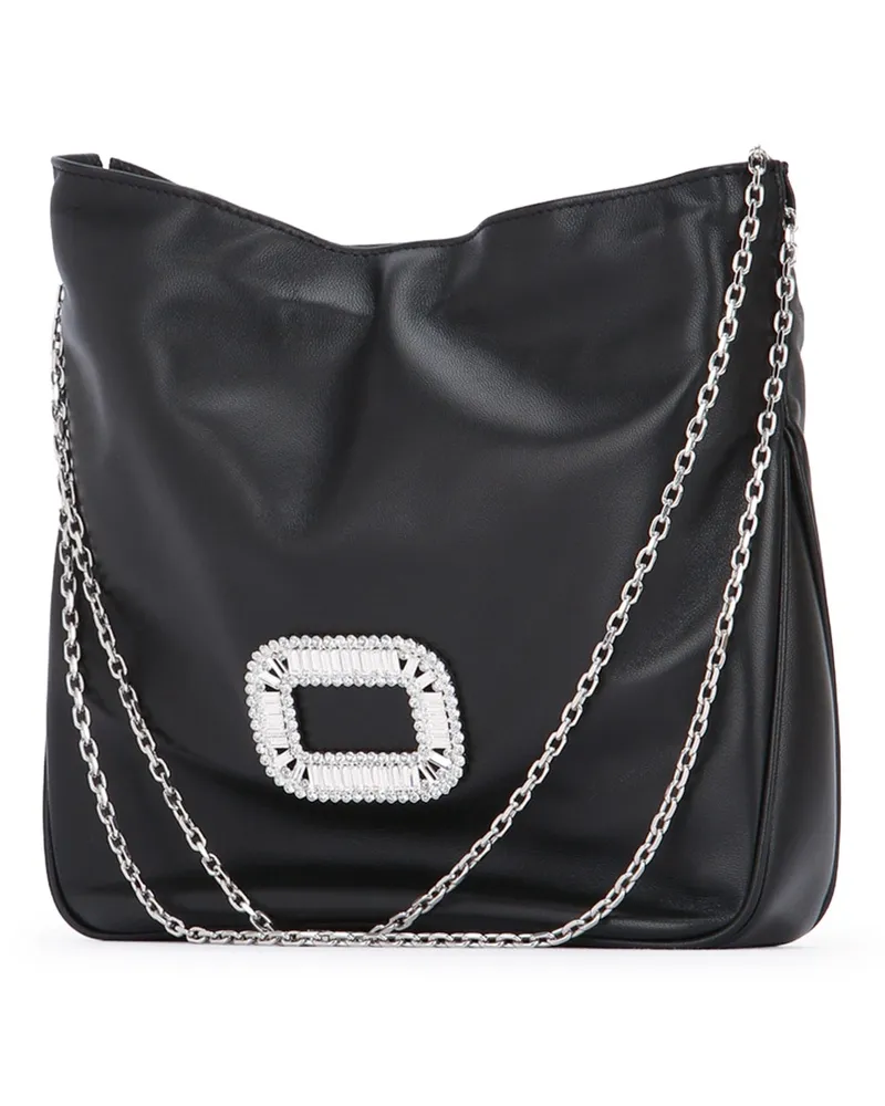 Roger Vivier Women's Pilgrim Pocket Mini Nero Clutch Black