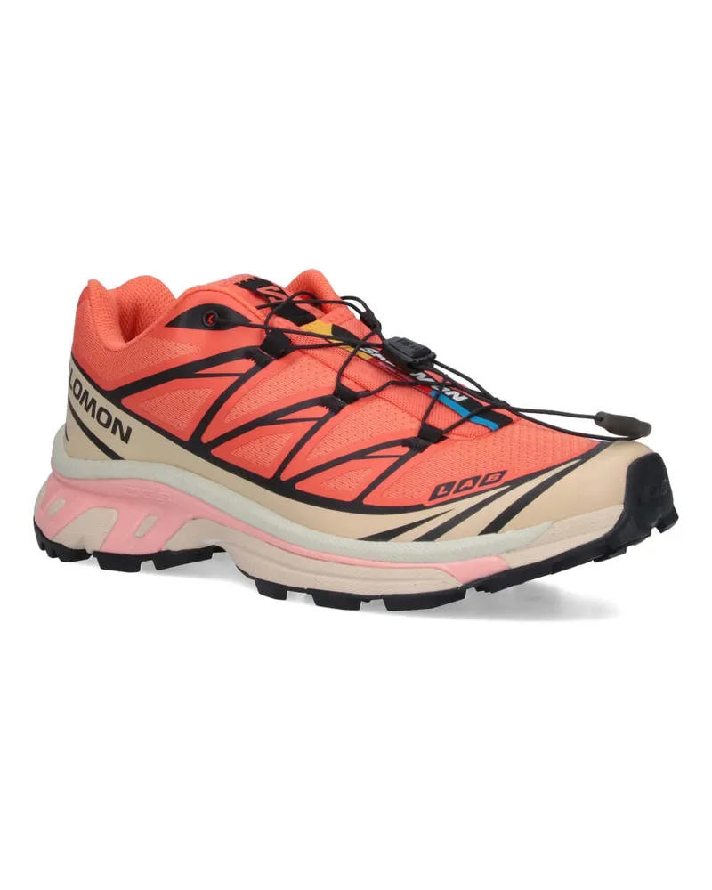 Salomon Unisex Sneakers Pink Tessuto Orange
