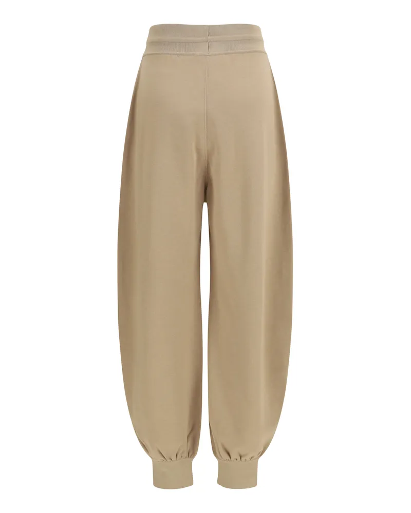 Loro Piana Women's Cashmere Sweatpants Mersey Café Au Lait (capra Hircus) Trousers Beige