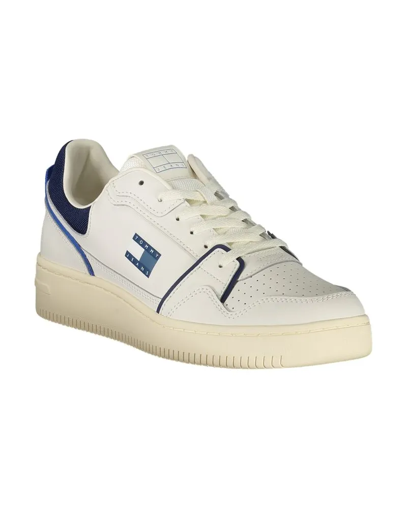 Tommy Hilfiger Polyurethane Color-Block Sneaker — White White