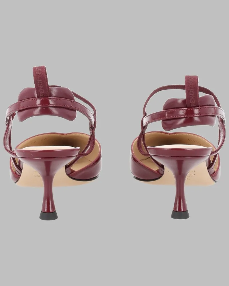 Fendi Very Colibrì Slingback — Bordeaux Bordeaux