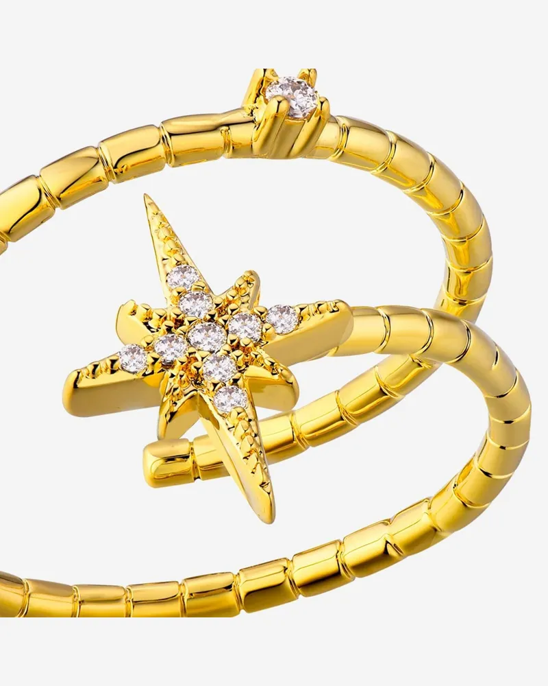 MYA BAY Women's Ring Diwali Hoops Gold Brass Gold