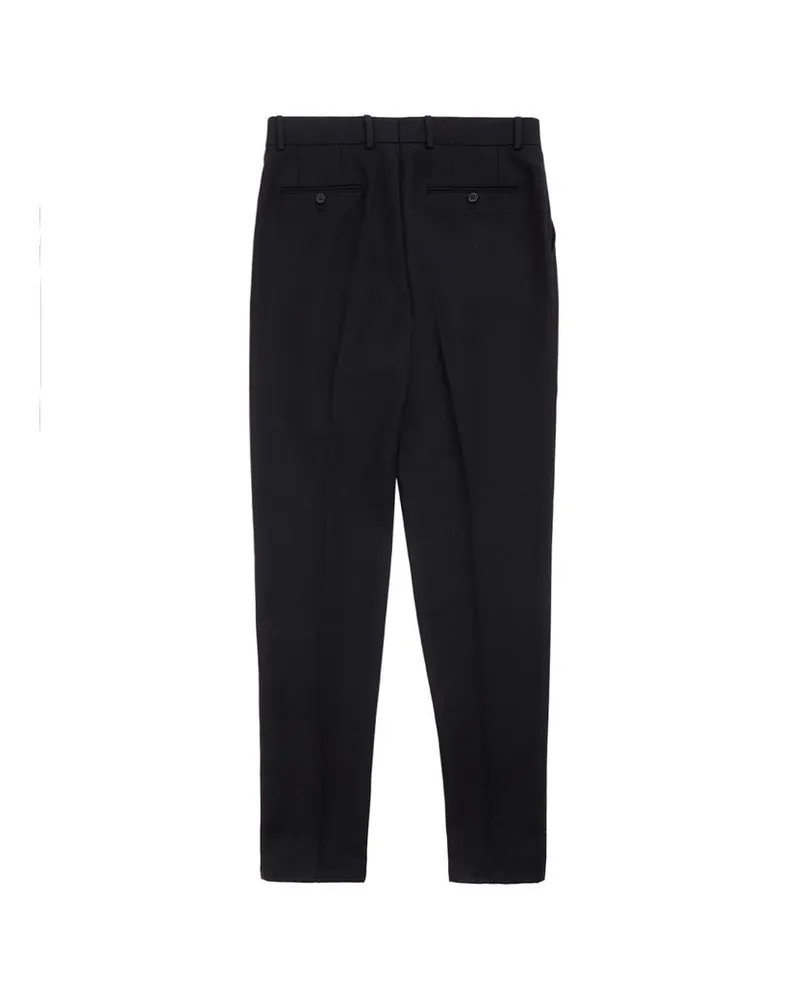 Dolce & Gabbana Men's Black Polyester Dress Pants Black