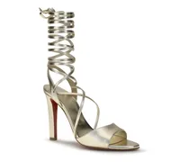 Women's Fanny Randa Sandals Platine-Lin Platine Lamb Ovis Aries Platine/lin
