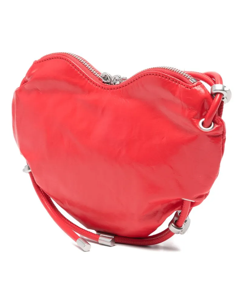 Diesel Scrunch-D Shoulder Bag — Red Red