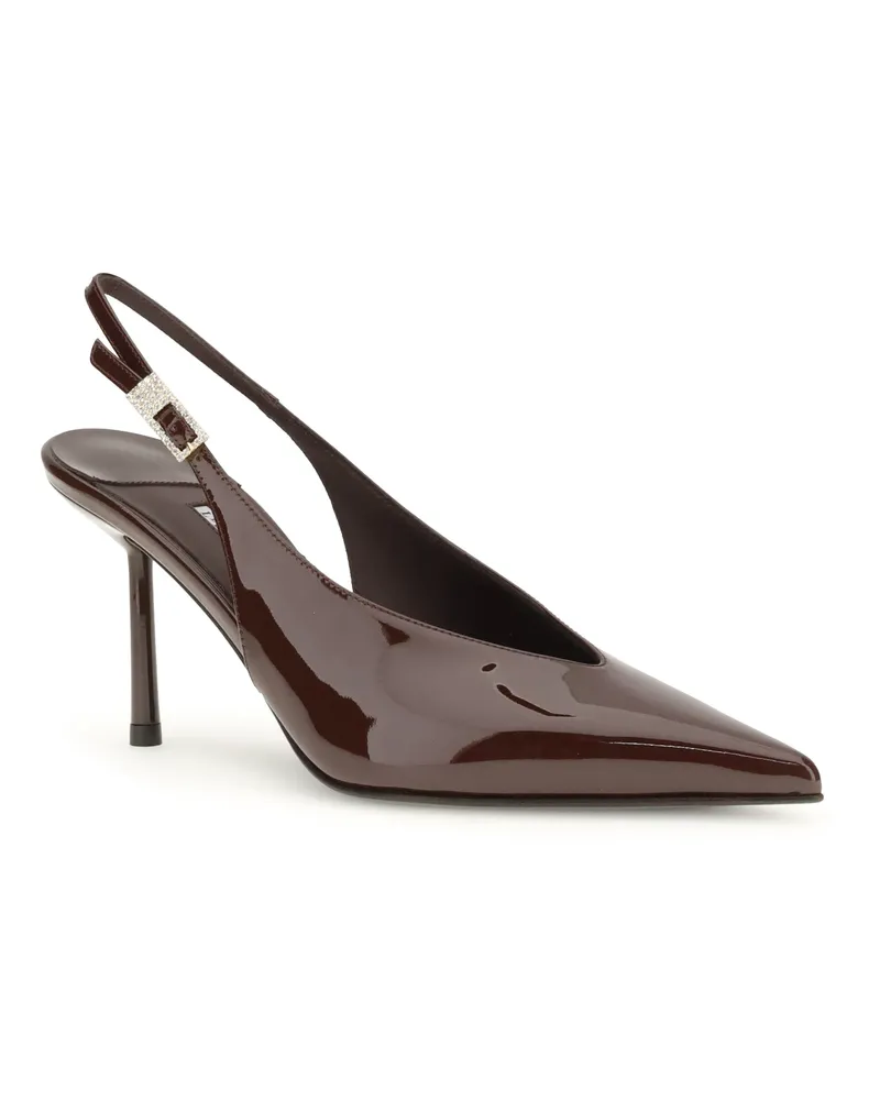 Le Silla Women's Clivage Décolleté Fondente Calf Leather Bos Taurus Pumps High Heel Shoes Brown