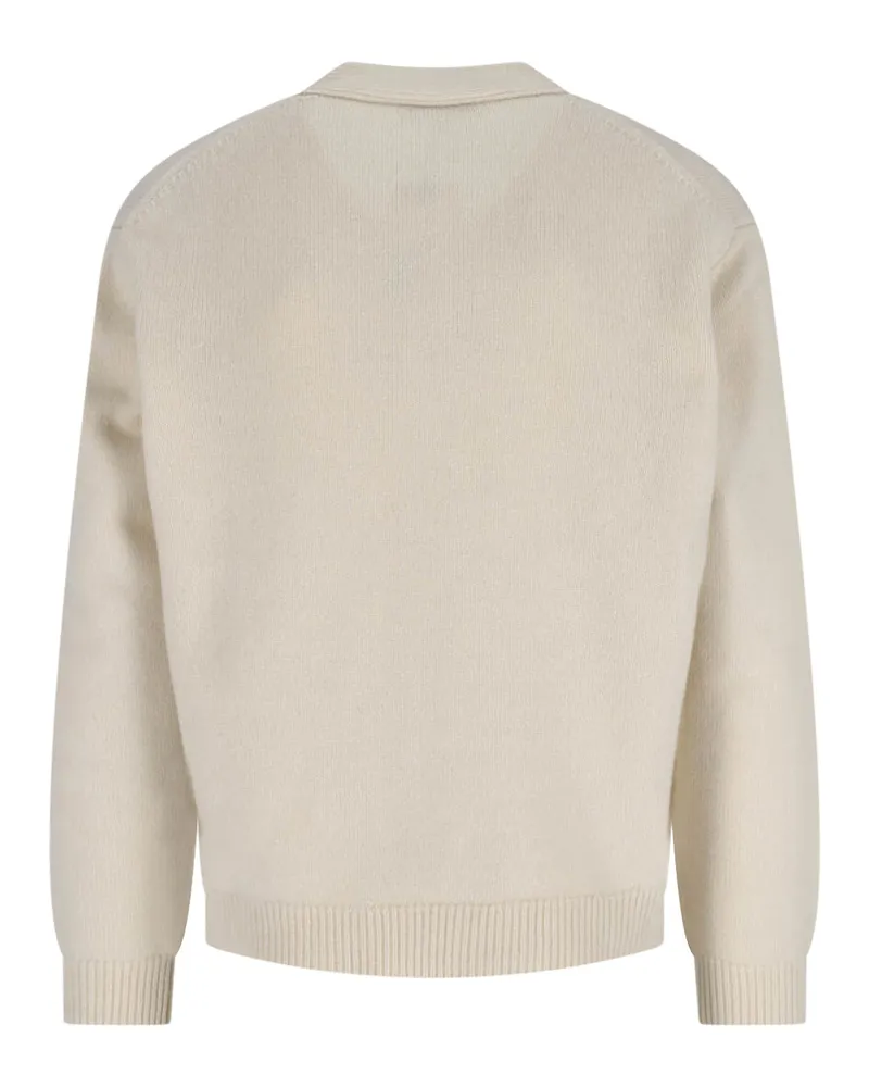 Kitsuné Men's Sweaters White Merinos Extrafine Wool White