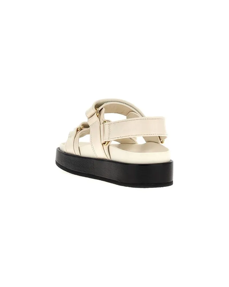 Tory Burch Women's Sandals New Ivory Footwear Flats Beige