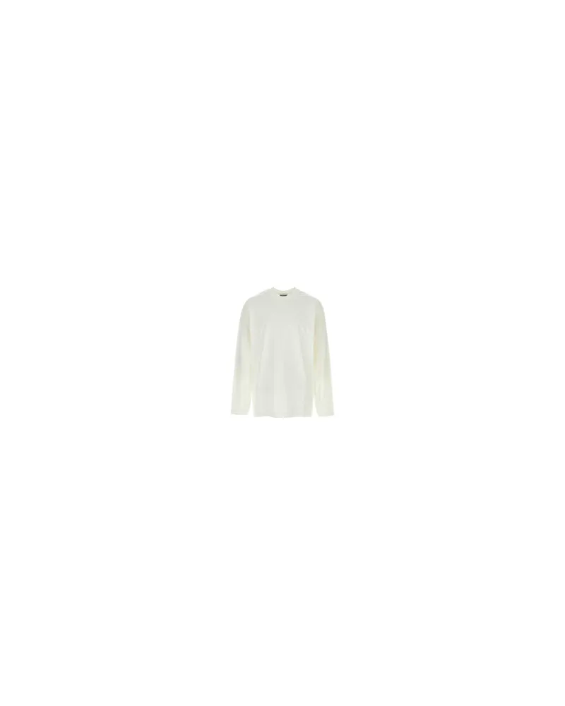 Jil Sander J21gc0196j20360 101 Latte Exterior: Cotton T-Shirt T-shirts And Polos Beige