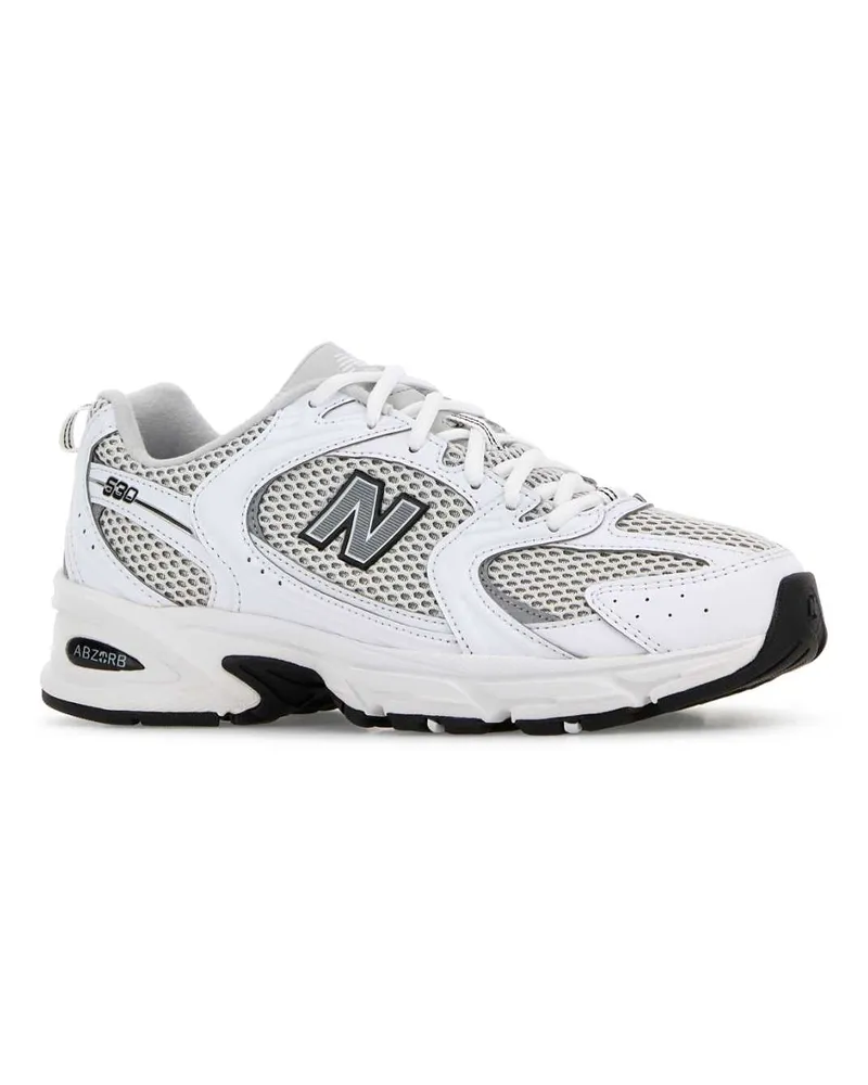 New Balance Unisex Two-Tone Mesh And Synthetic Leather 530 Sneakers White White
