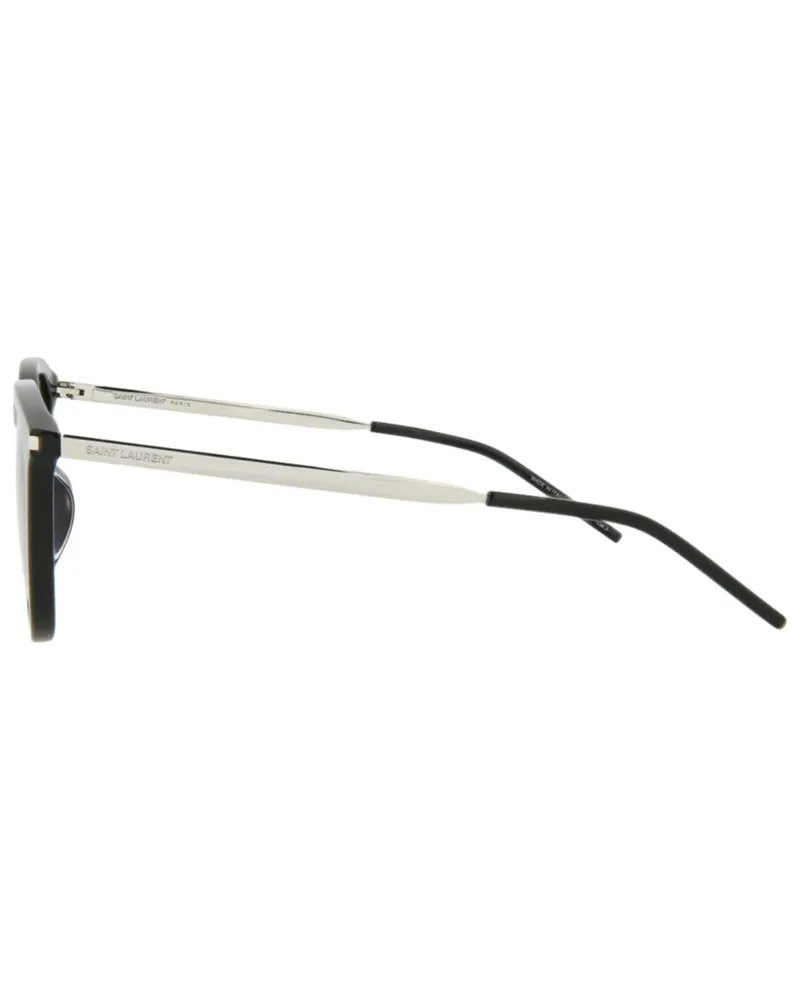 Saint Laurent Preloved -  Mens 53 Mm Black Silver Sunglasses Sl360-30008550-001 One Color Black