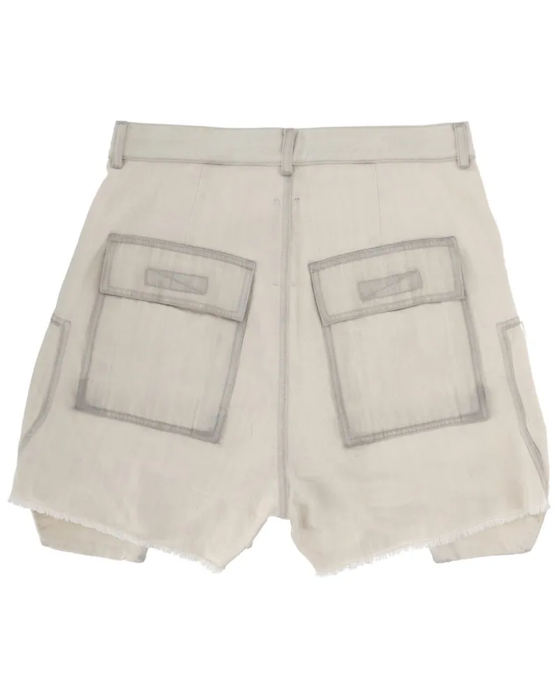 DRKSHDW by Rick Owens Bauhaus Bermudas — White White