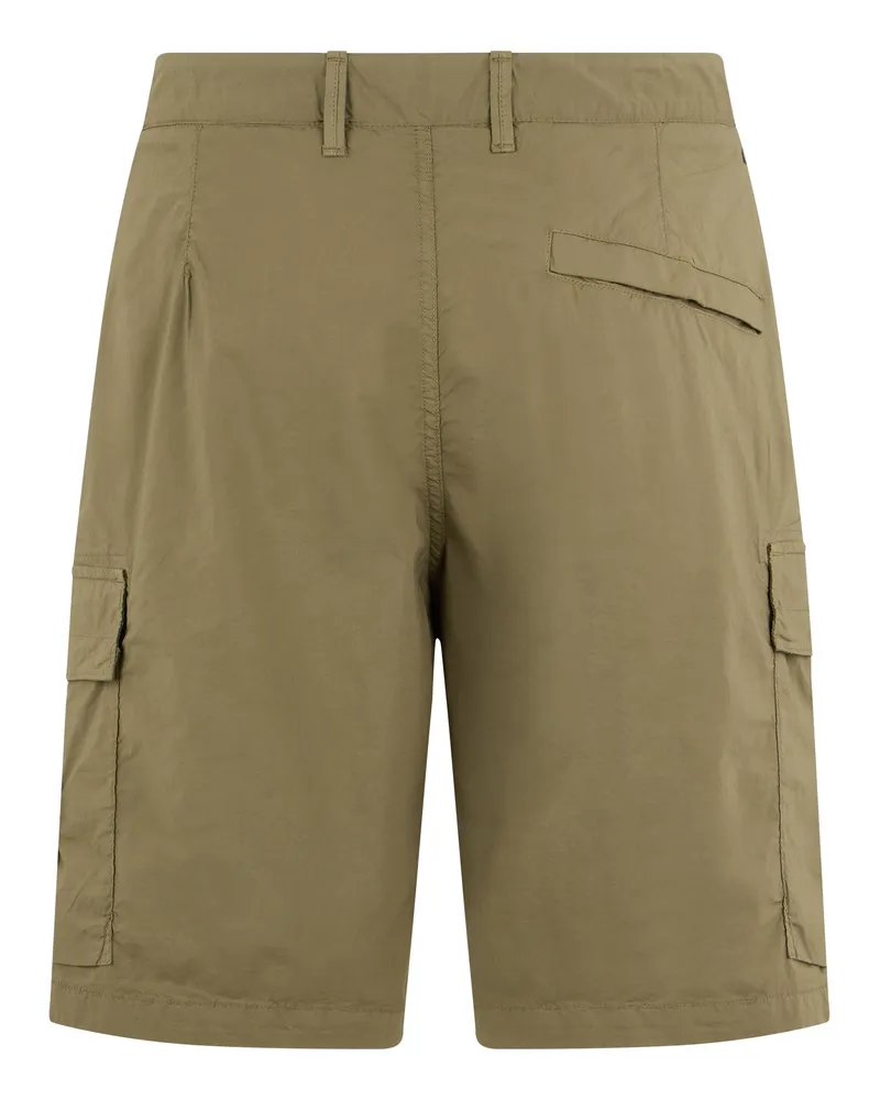 Stone Island Men's Cotton Cargo Pants Military Green Short Green