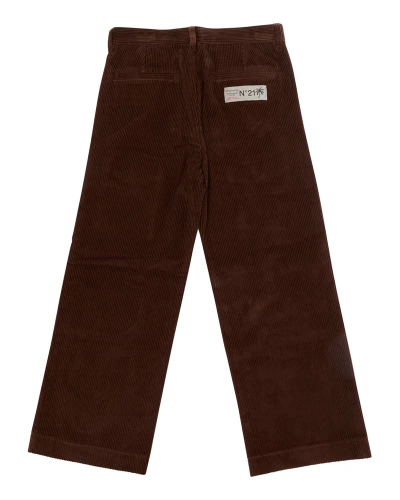 N° 21 Boys Trousers Cotton Brown Brown