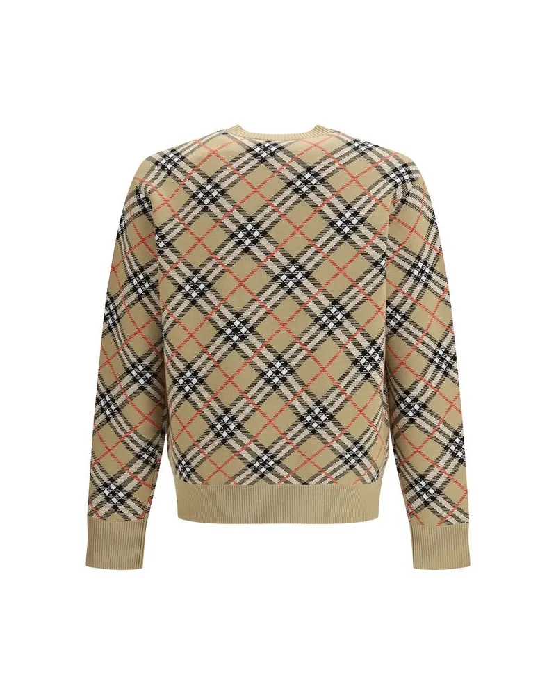 Burberry Men's Beige Cotton Sweatshirt Clothing Beige