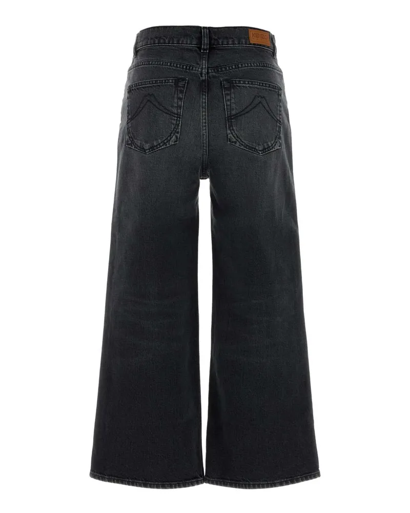 Kenzo Women's Black Stretch Denim Jeans Mediumstoneblackdenim Exterior: Cotton Elastane Black