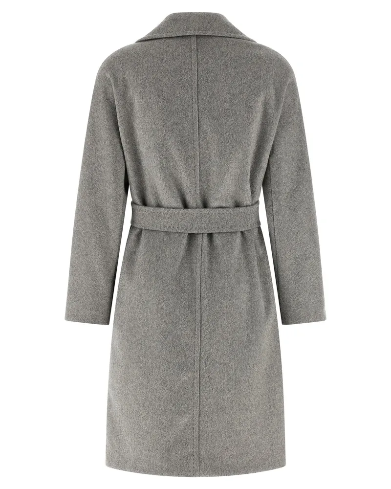 Max Mara Panteon Coat — Grey Grey