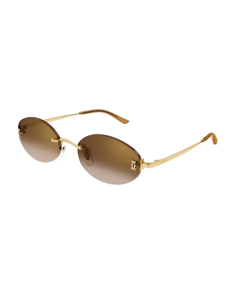 Cartier CT0592S002 Sunglasses — Gold Gold
