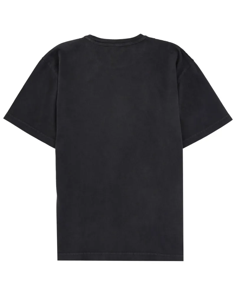 Alexander Wang Logo Cotton T-Shirt — Black Black