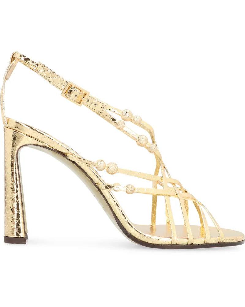 Jimmy Choo Felice Heel Sandal — Gold Gold