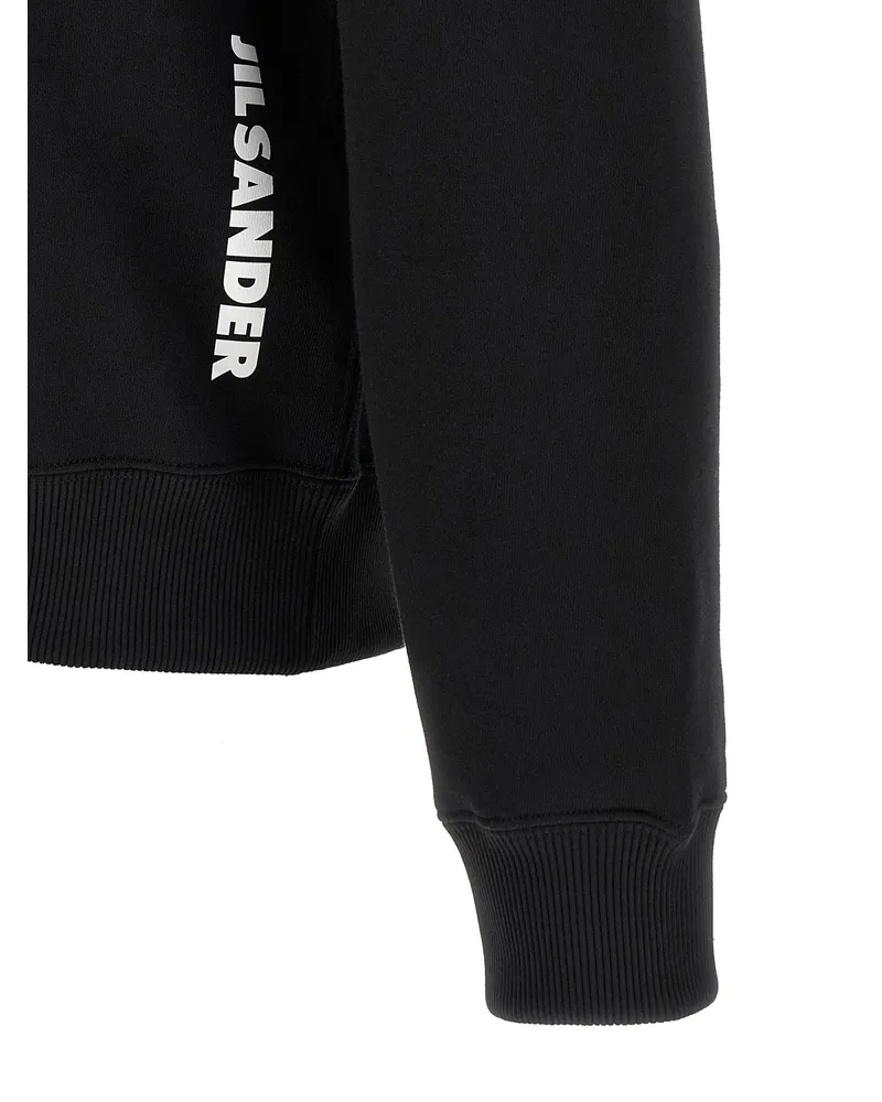 Jil Sander Cotton Hoodie — Black Black
