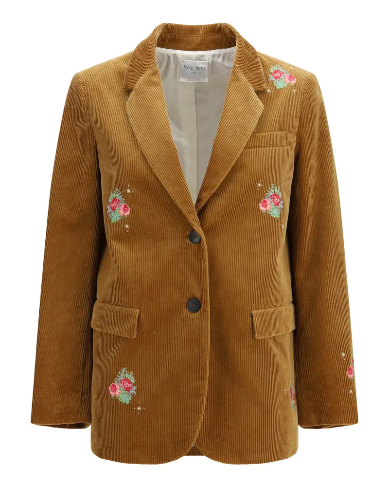 forte_forte Bouquet Jacket — Camel Camel