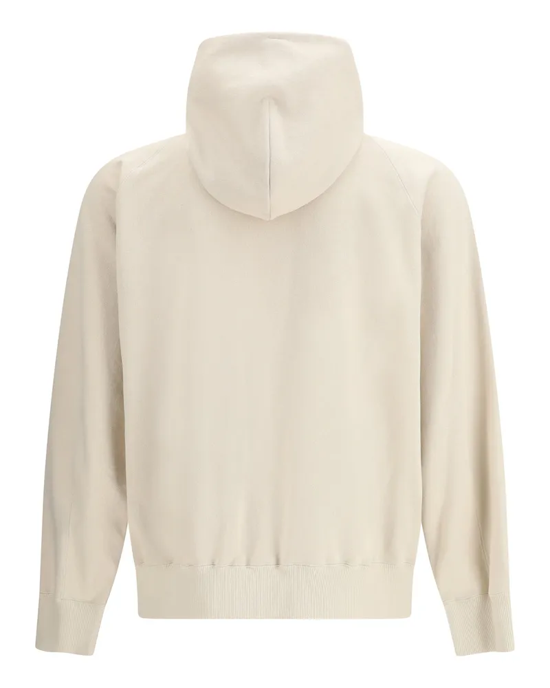 Sacai Men's Cotton Jersey Hoodie By  + Carhartt Wip Ivory Sweatshirts Sweater Beige