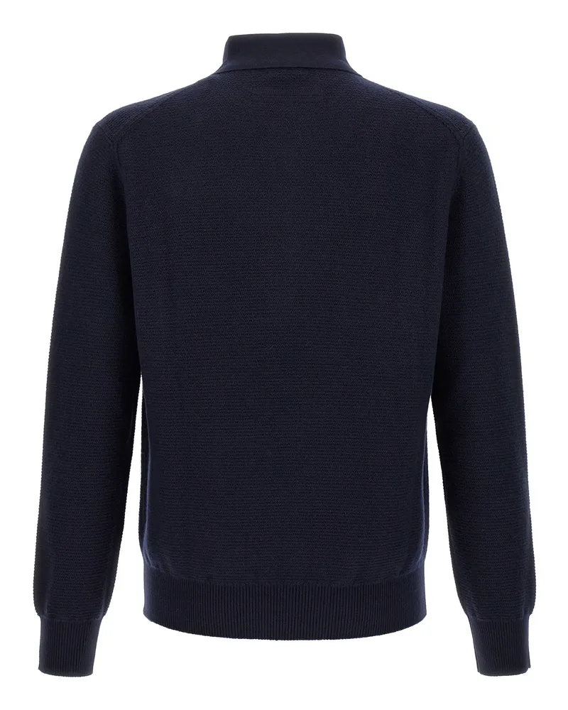 Ermenegildo Zegna Cashmere Polo Shirt — Navy Navy