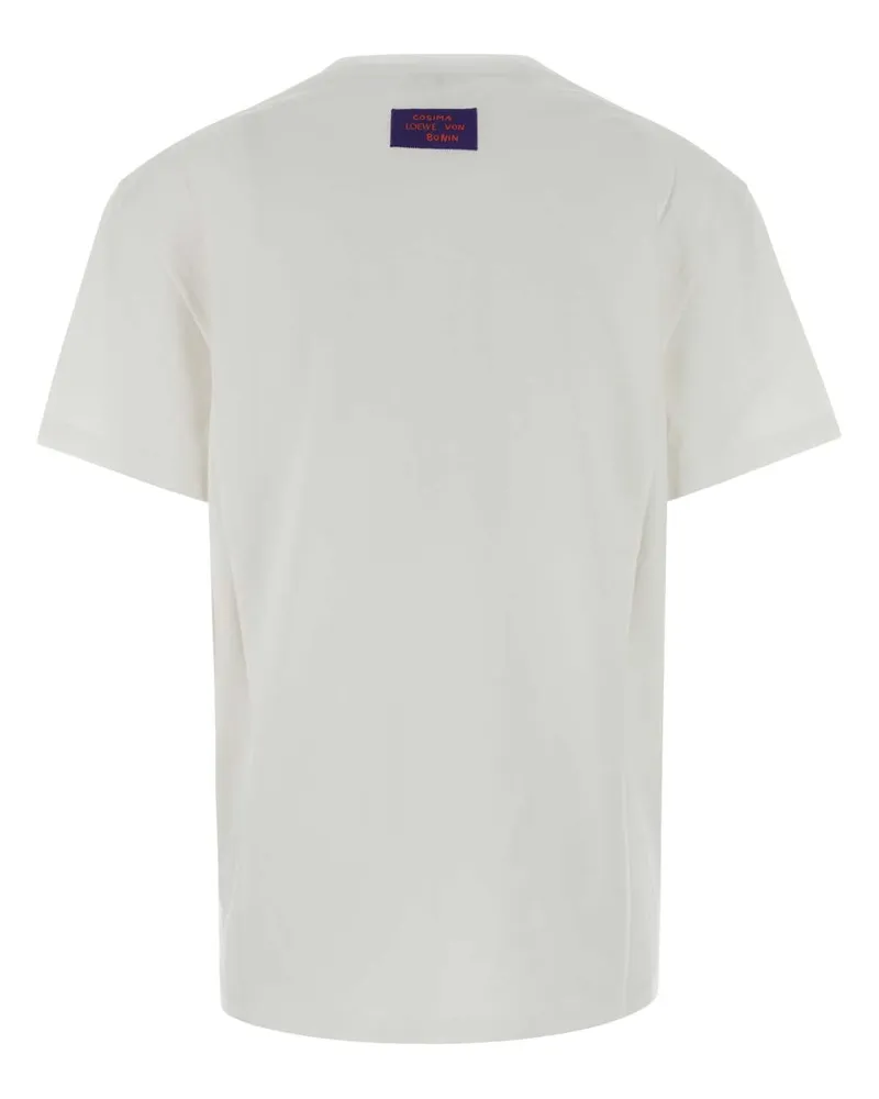 Loewe Cotton Crew-Neck T-Shirt — White White