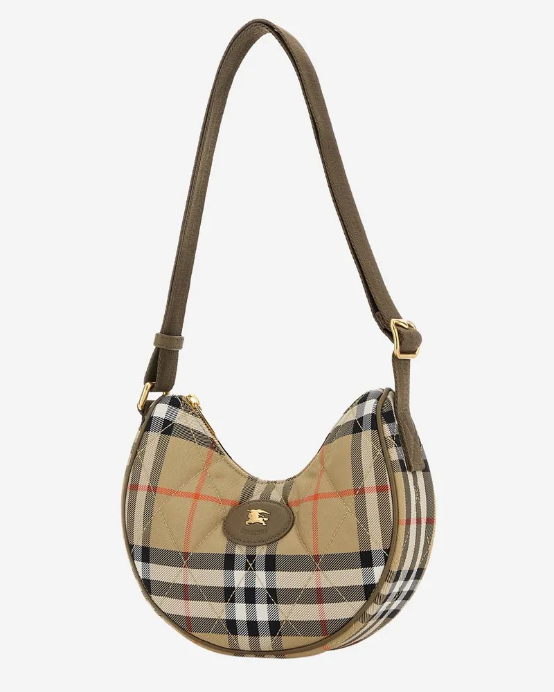 Burberry Women's Shoulder Bag Sand Nylon Beige