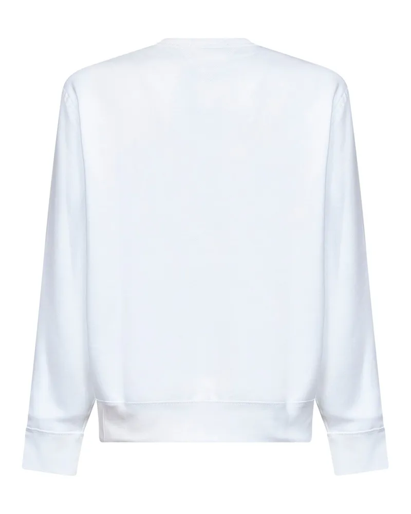 Ralph Lauren Men's Sweatshirt White Cotton Blend Sweatshirts Sweater White