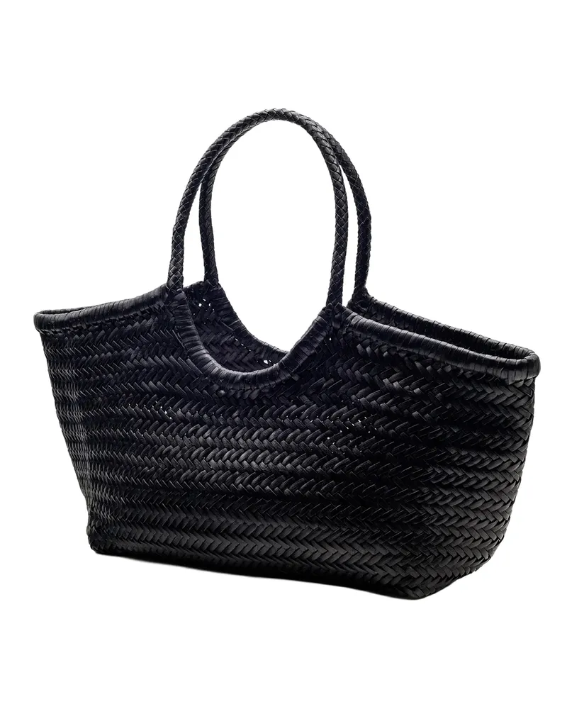 Dragon Diffusion Nantucket Basket Leather Shoulder Bag — Black Black