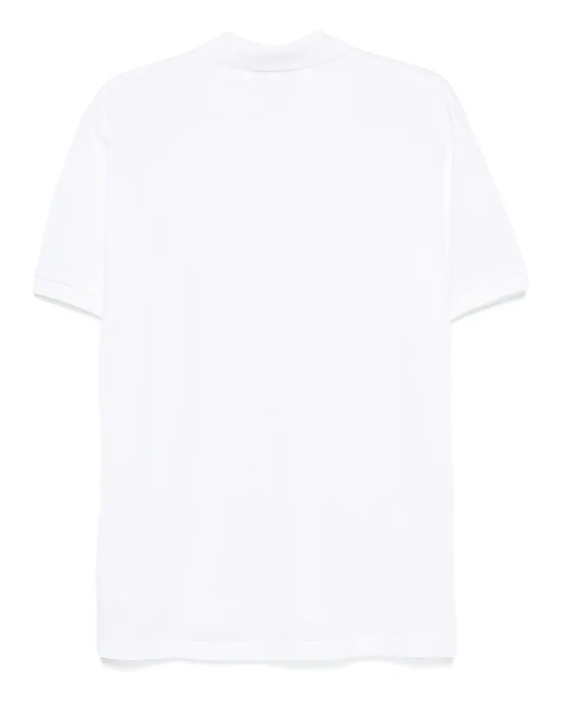 Comme des Garçons Black Heart Embroidered Polo — White White