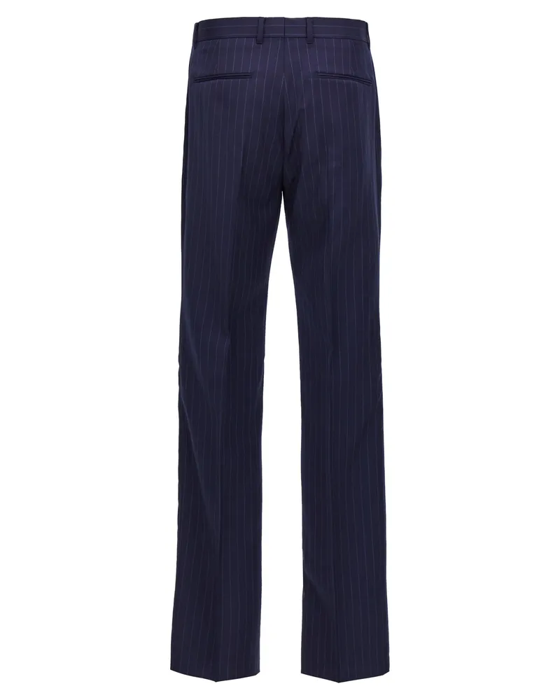 Givenchy Men's Blue Wool Dress Pants Navy