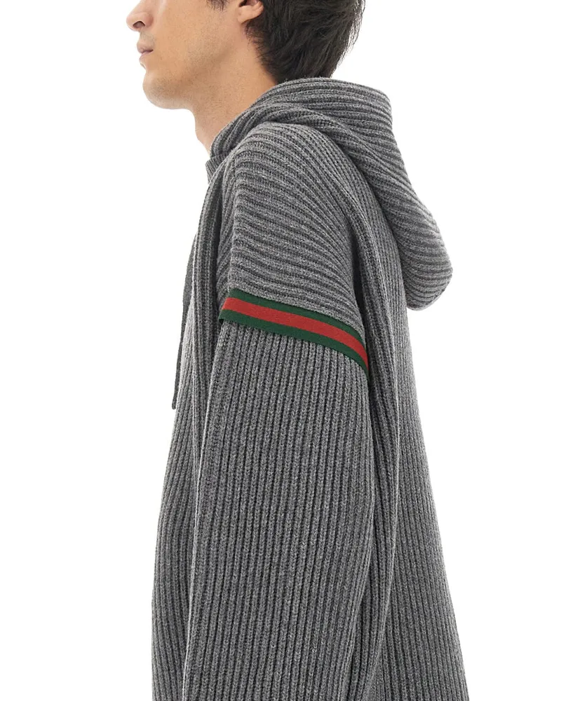 Gucci Cashmere & Wool Blend Sweater — Gray Gray