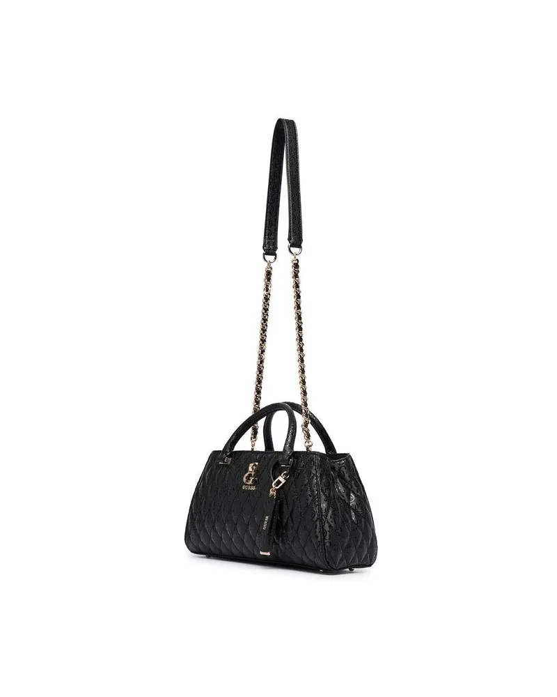 Guess Tamara Girlfriend Synthetic Satchel — Black Black