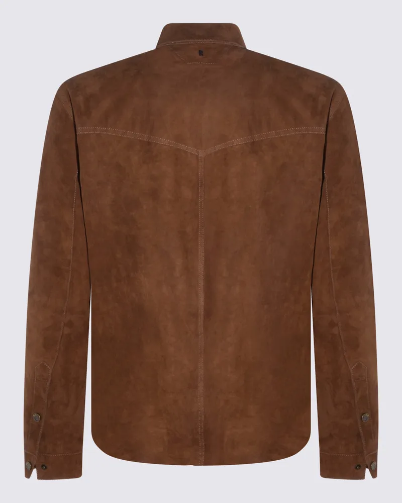 Salvatore Santoro Men's Jackets _le Brown