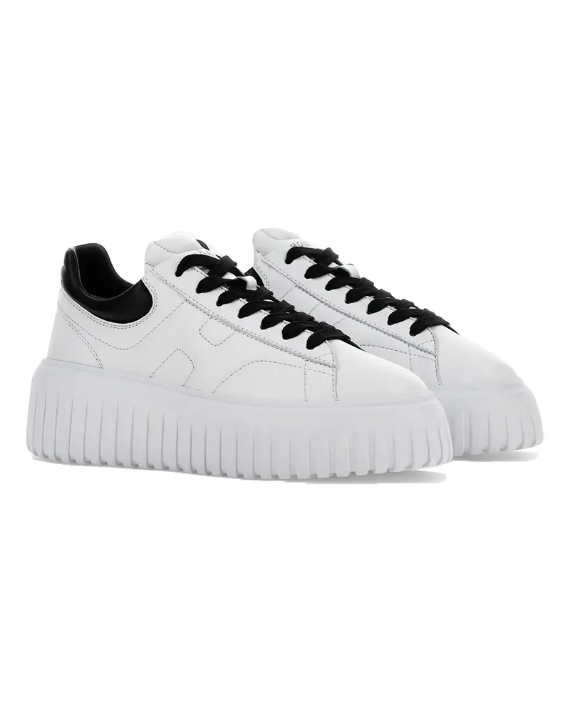 Hogan Women's Sneakers H-Stripes White-Black Trainers White/black White